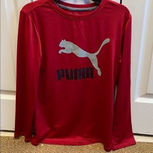 Puma Tees boy shirt, Red color, Size M, Dry cell.